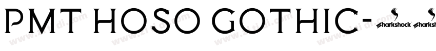PMT Hoso Gothic字体转换